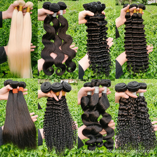 Wholesale Vendors Double Drawn Human Hair Weave Bundles Cuticle Aligned Hair Brazilian with Lace Frontals Closure Raw Mink